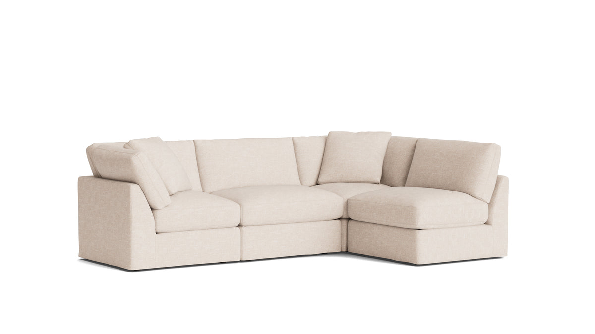 Get Together™ 4-Piece Modular Sectional Armless, Standard, Sunbeam — alternate view