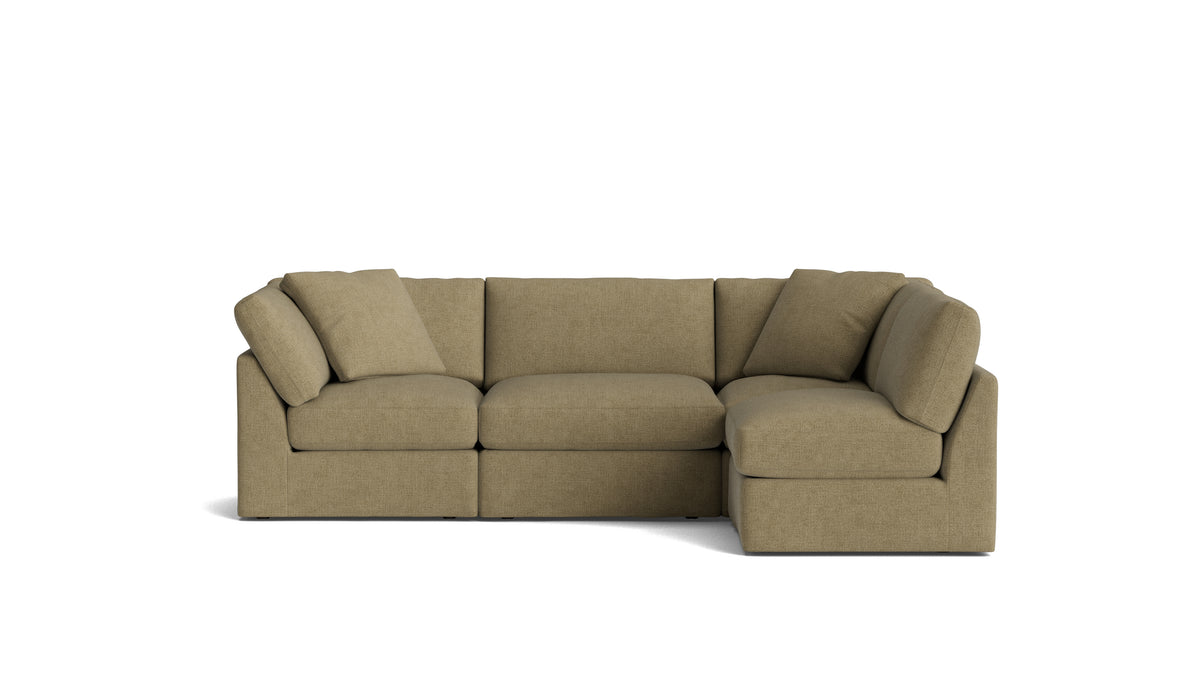 Get Together™ 4-Piece Modular Sectional Armless, Standard, Olive