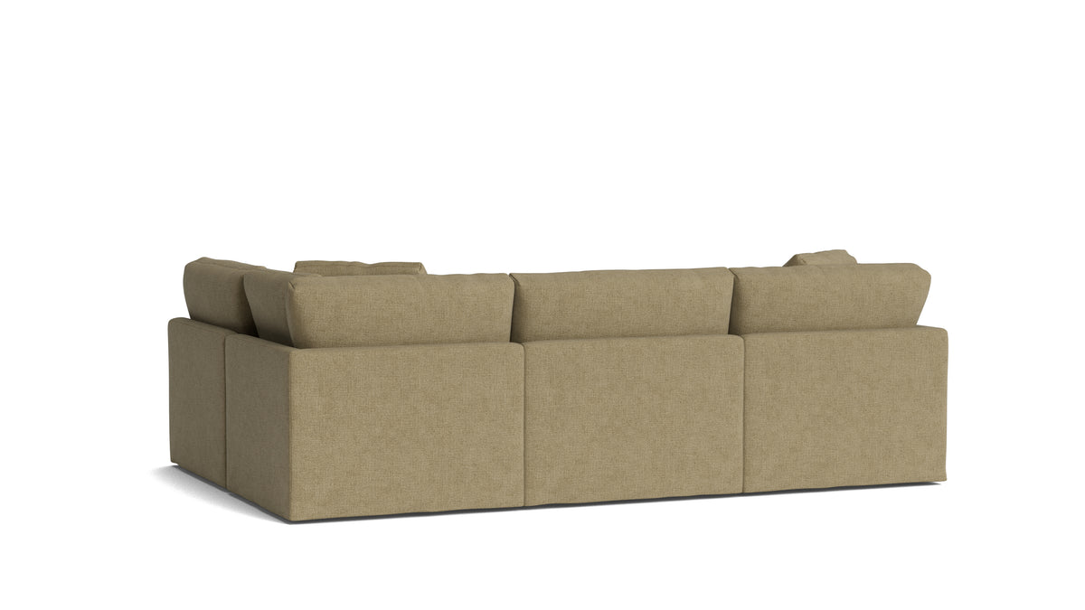 Get Together™ 4-Piece Modular Sectional Armless, Standard, Olive — alternate view