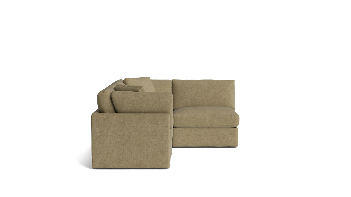 Get Together™ 4-Piece Modular Sectional Armless, Standard, Olive