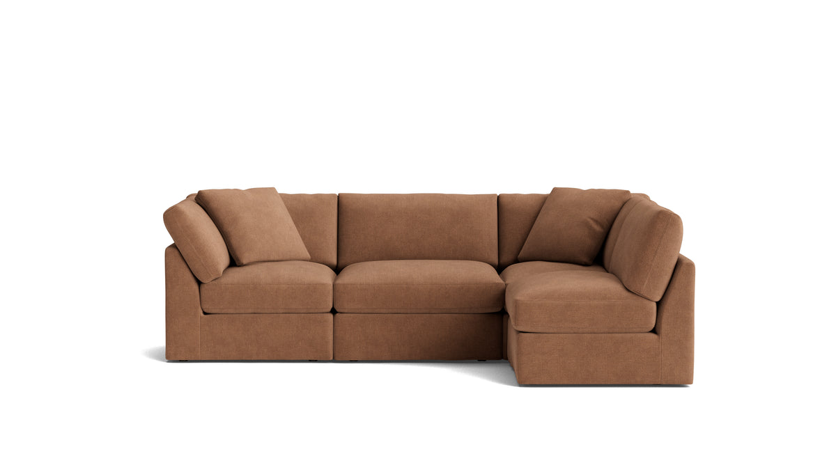 Get Together™ 4-Piece Modular Sectional Armless, Standard, Spice