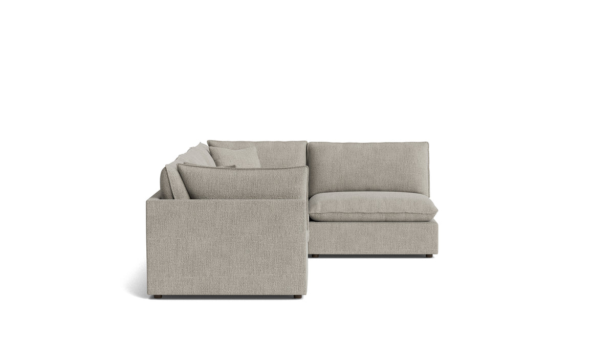 Chill Time 4-Piece Modular Sectional Armless, Oatmeal — alternate view