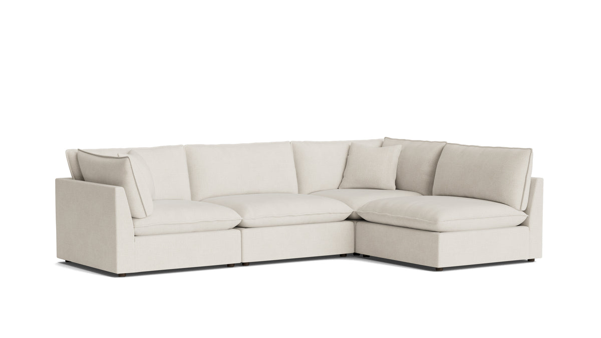 Chill Time 4-Piece Modular Sectional Armless, Birch — alternate view