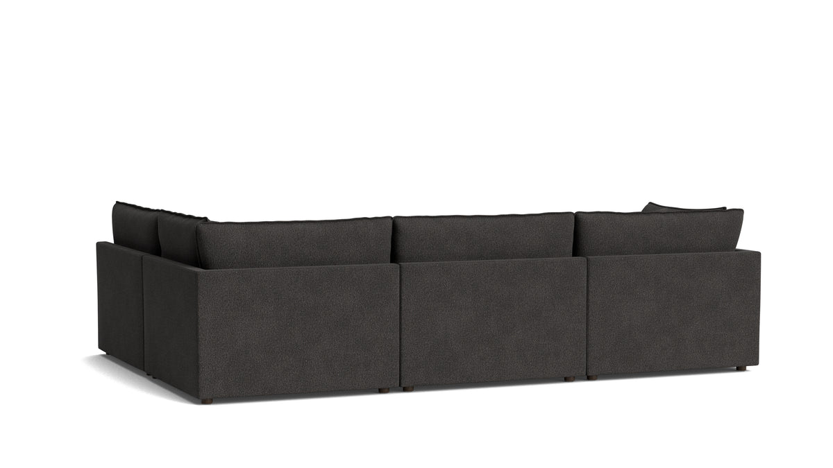 Chill Time 4-Piece Modular Sectional Armless, Dark Shadow — alternate view