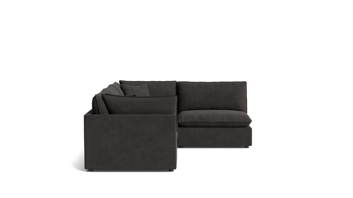 Chill Time 4-Piece Modular Sectional Armless, Dark Shadow — alternate view