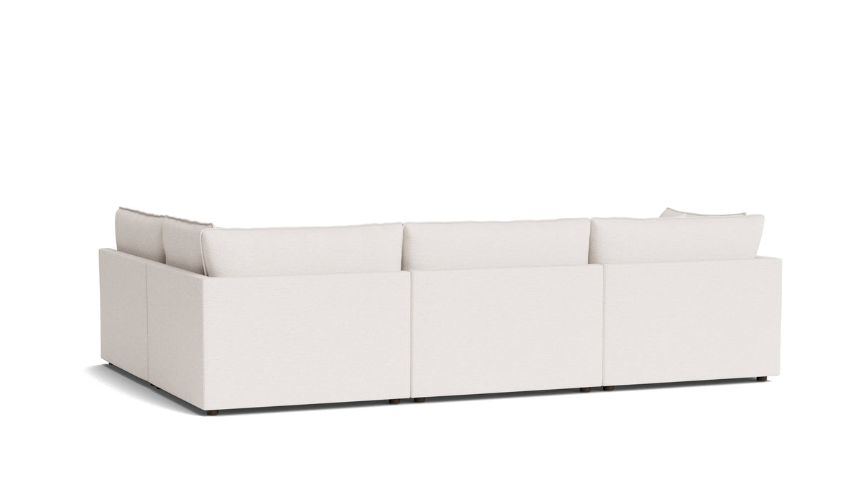 Chill Time 4-Piece Modular Sectional Armless, Nomad Snow — alternate view