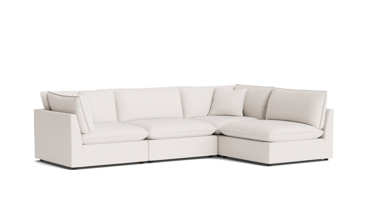 Chill Time 4-Piece Modular Sectional Armless, Nomad Snow — alternate view
