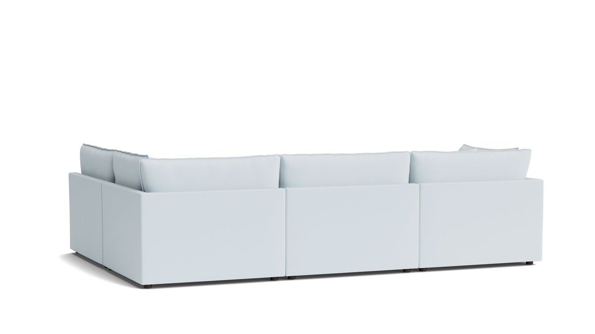 Chill Time 4-Piece Modular Sectional Armless, Cove — alternate view