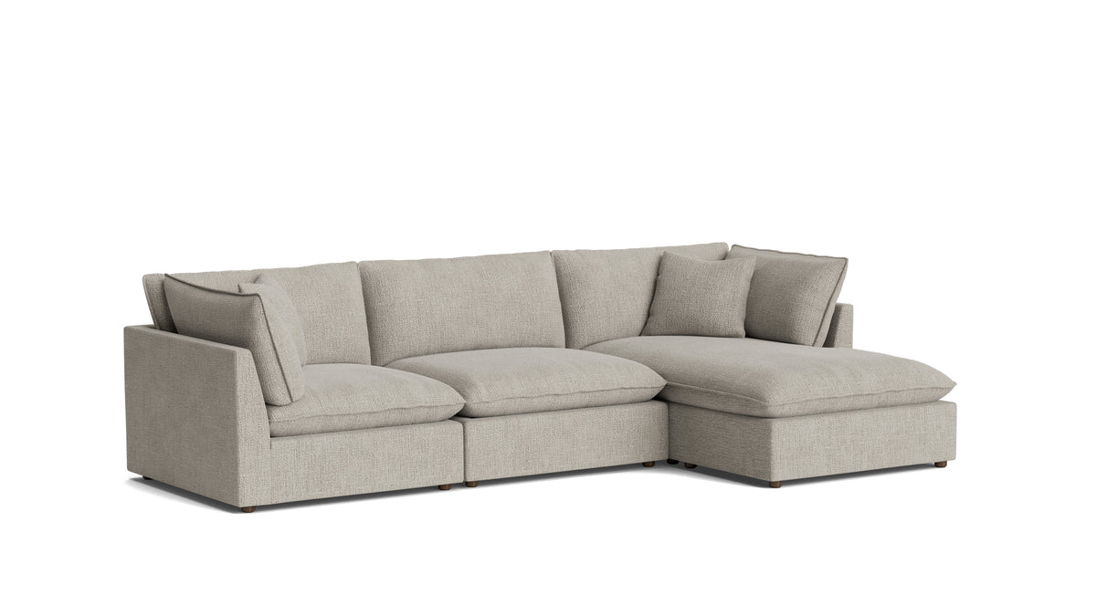 Chill Time 3-Piece Modular Sectional Right, Oatmeal