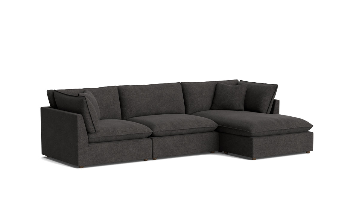 Chill Time 3-Piece Modular Sectional Right, Dark Shadow