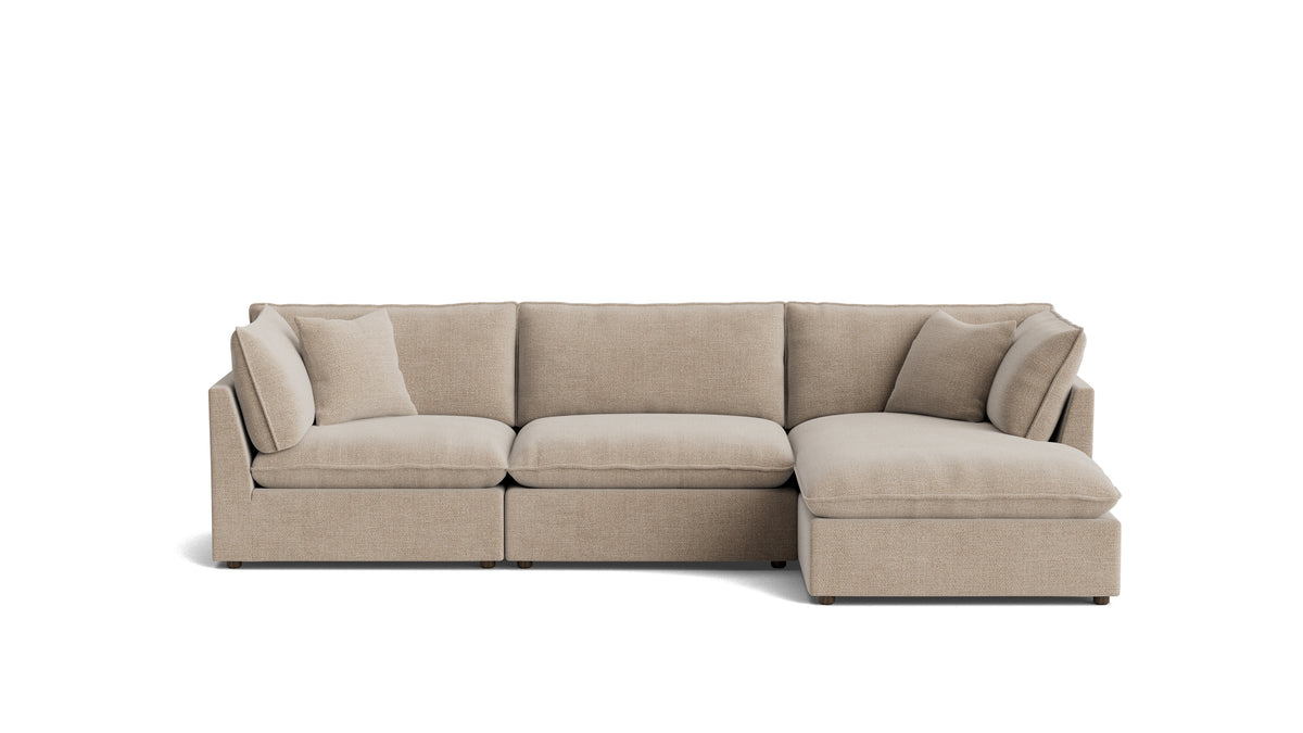 Chill Time 3-Piece Modular Sectional Right, Champagne_image