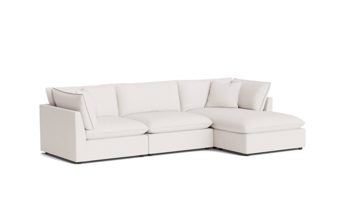 Chill Time 3-Piece Modular Sectional Right, Nomad Snow