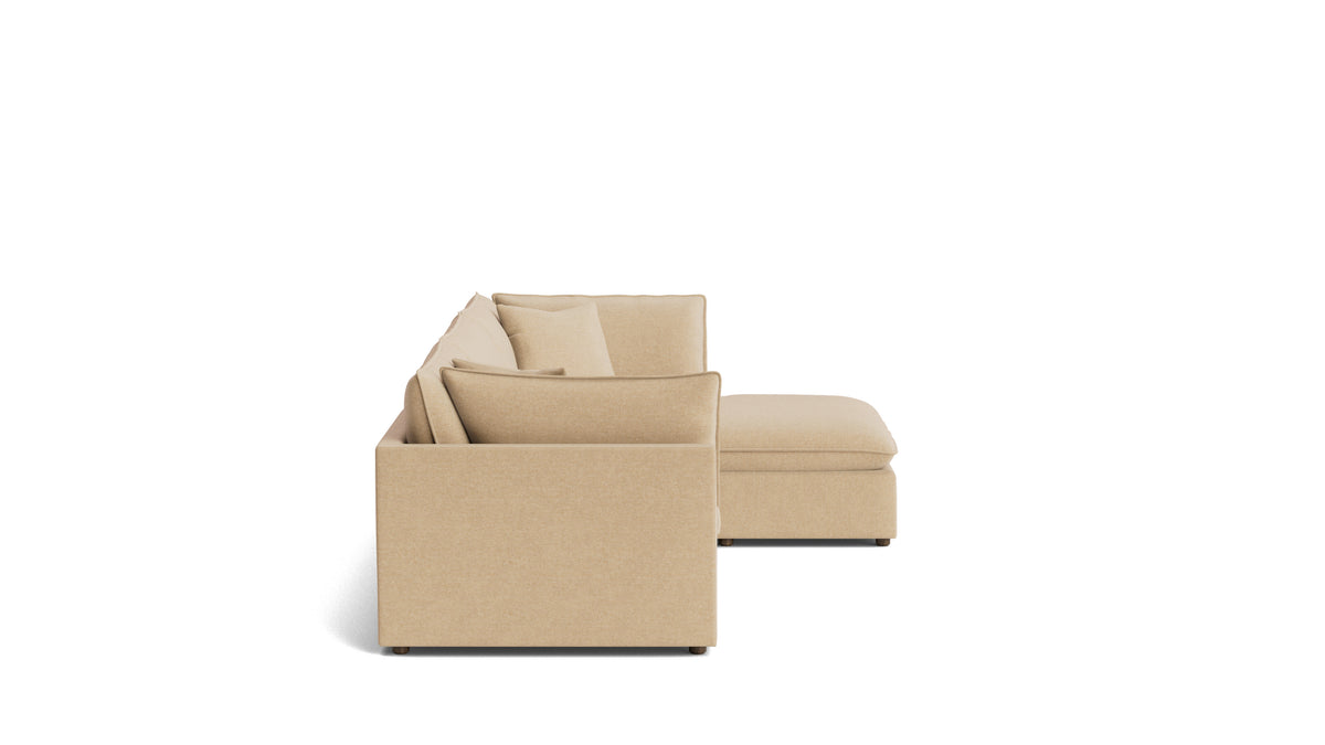 Chill Time 3-Piece Modular Sectional Right, Hazelnut