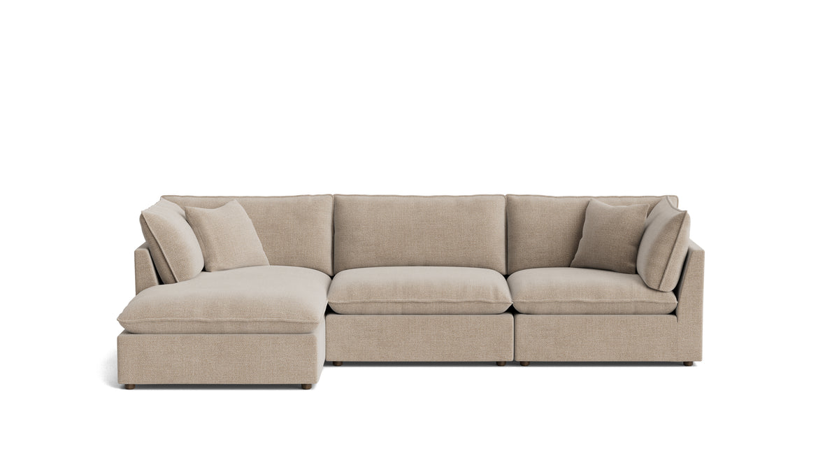 Chill Time 3-Piece Modular Sectional Left, Champagne