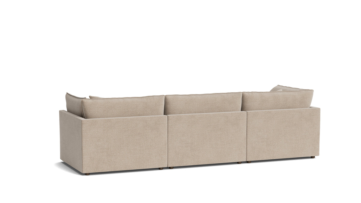 Chill Time 3-Piece Modular Sectional Left, Champagne