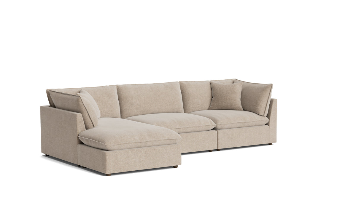 Chill Time 3-Piece Modular Sectional Left, Champagne