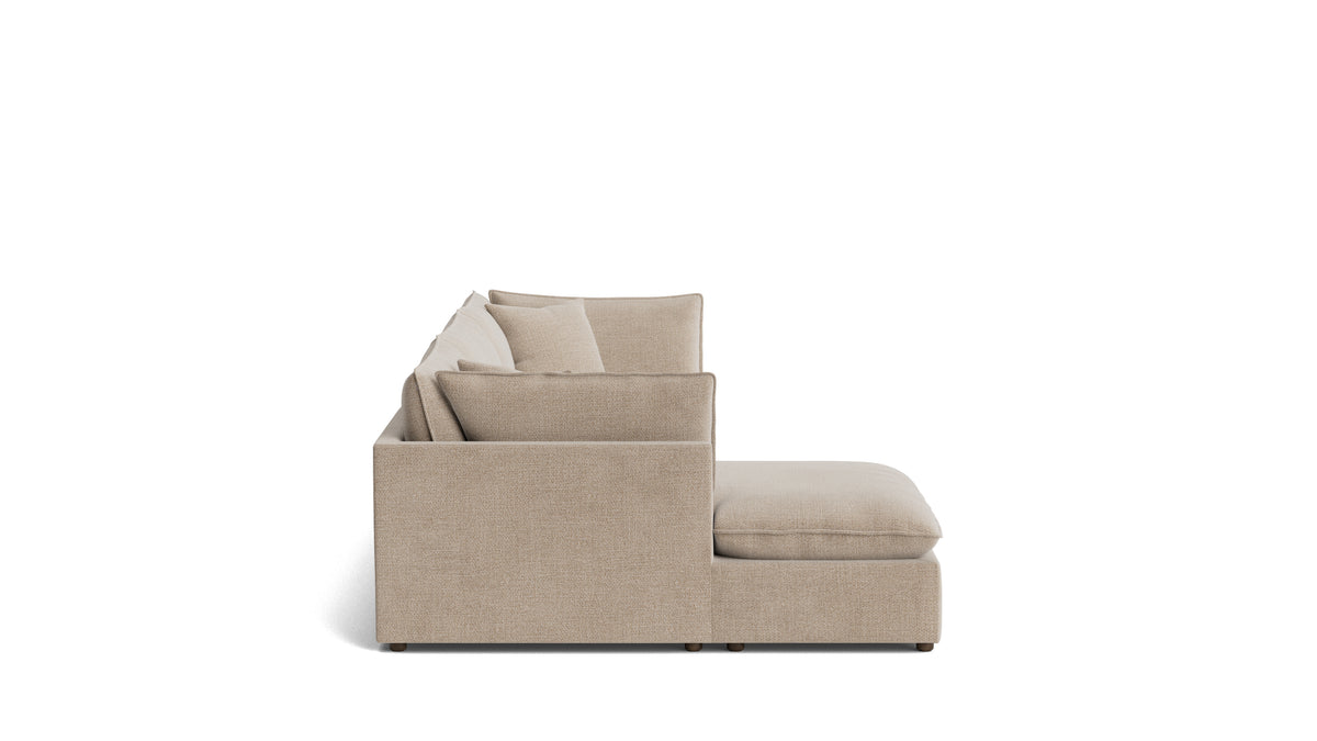 Chill Time 3-Piece Modular Sectional Left, Champagne