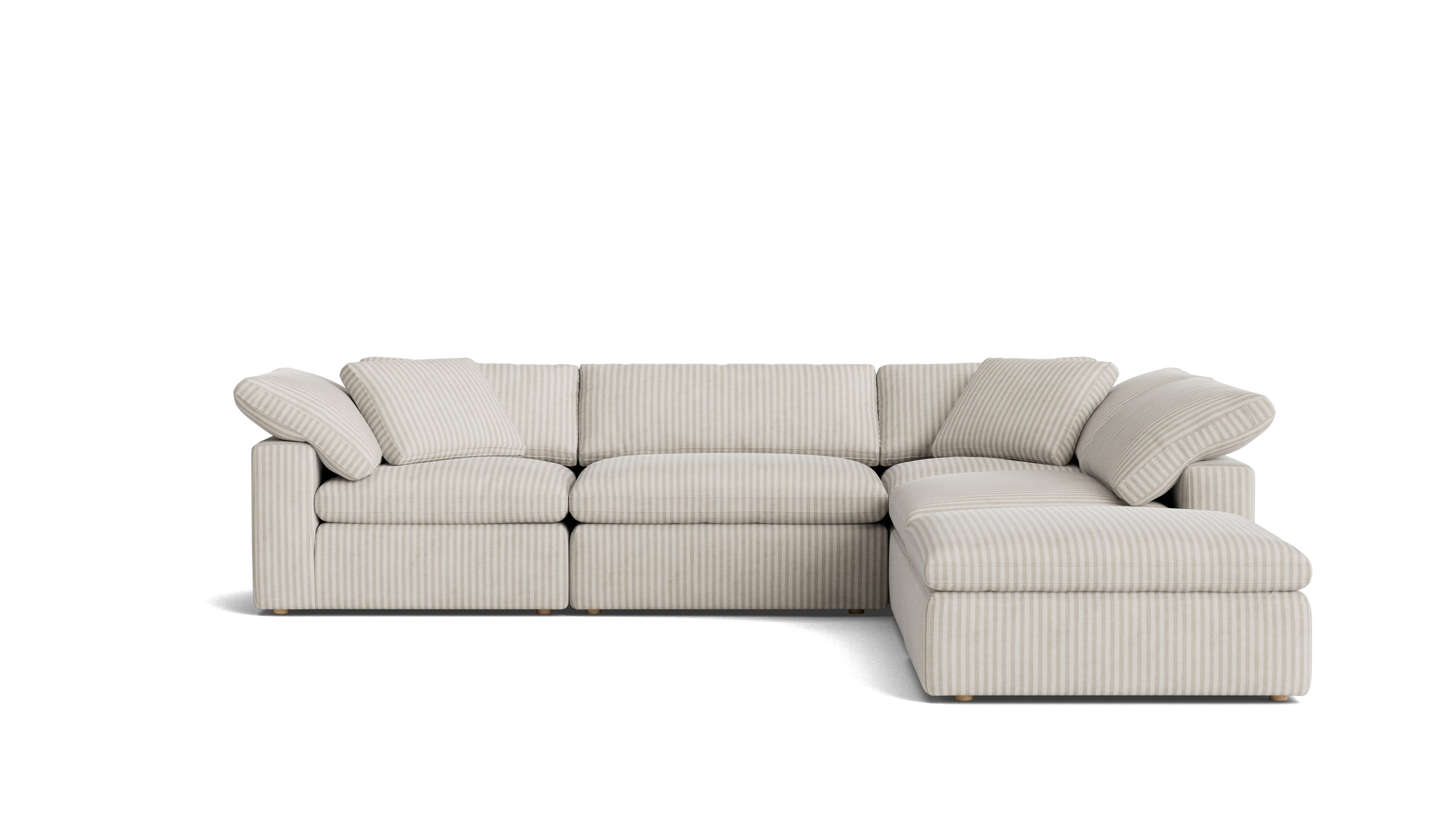 Movie Night™ 5 - Piece Modular Sectional, Large, Newport Stripe - Sundays Company CanadaSEC-YJ-901-011