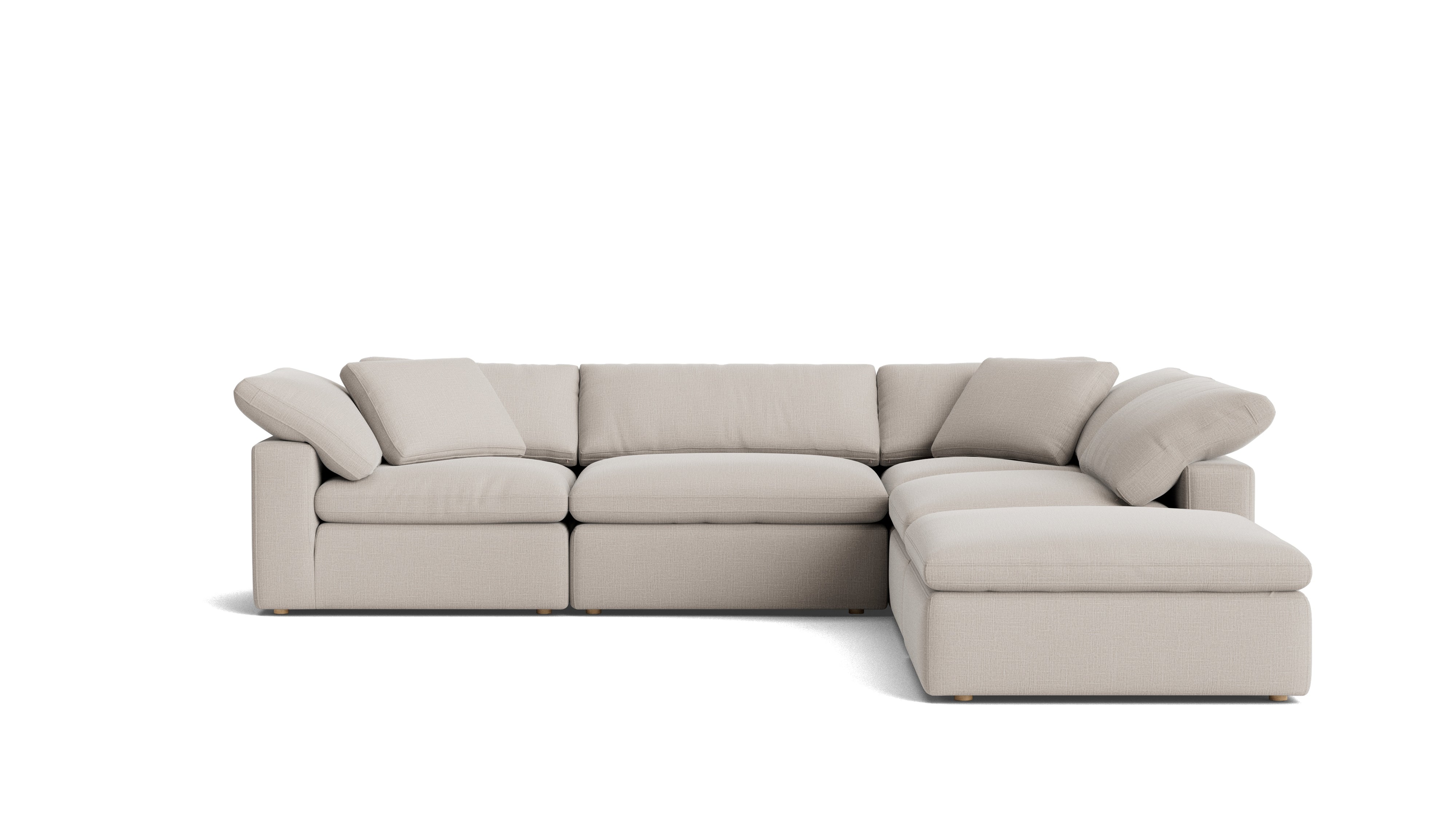 Movie Night™ 5 - Piece Modular Sectional, Large, Clay - Sundays Company CanadaSEC-YJ-901-015