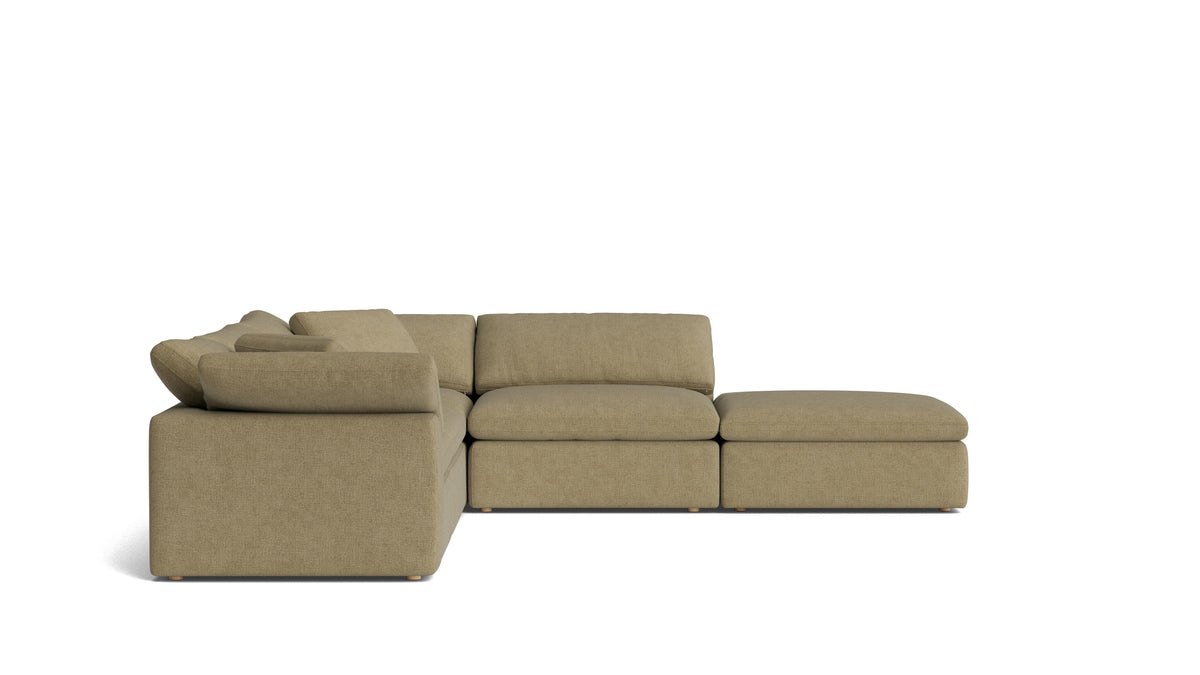 Movie Night™ 5-Piece Modular Sectional, Large, Olive
