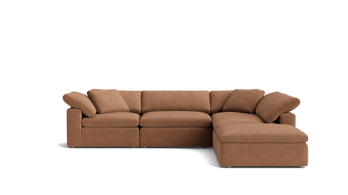 Movie Night™ 5-Piece Modular Sectional, Large, Spice