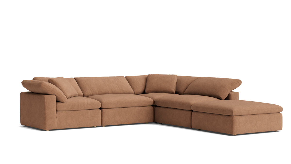 Movie Night™ 5-Piece Modular Sectional, Large, Spice