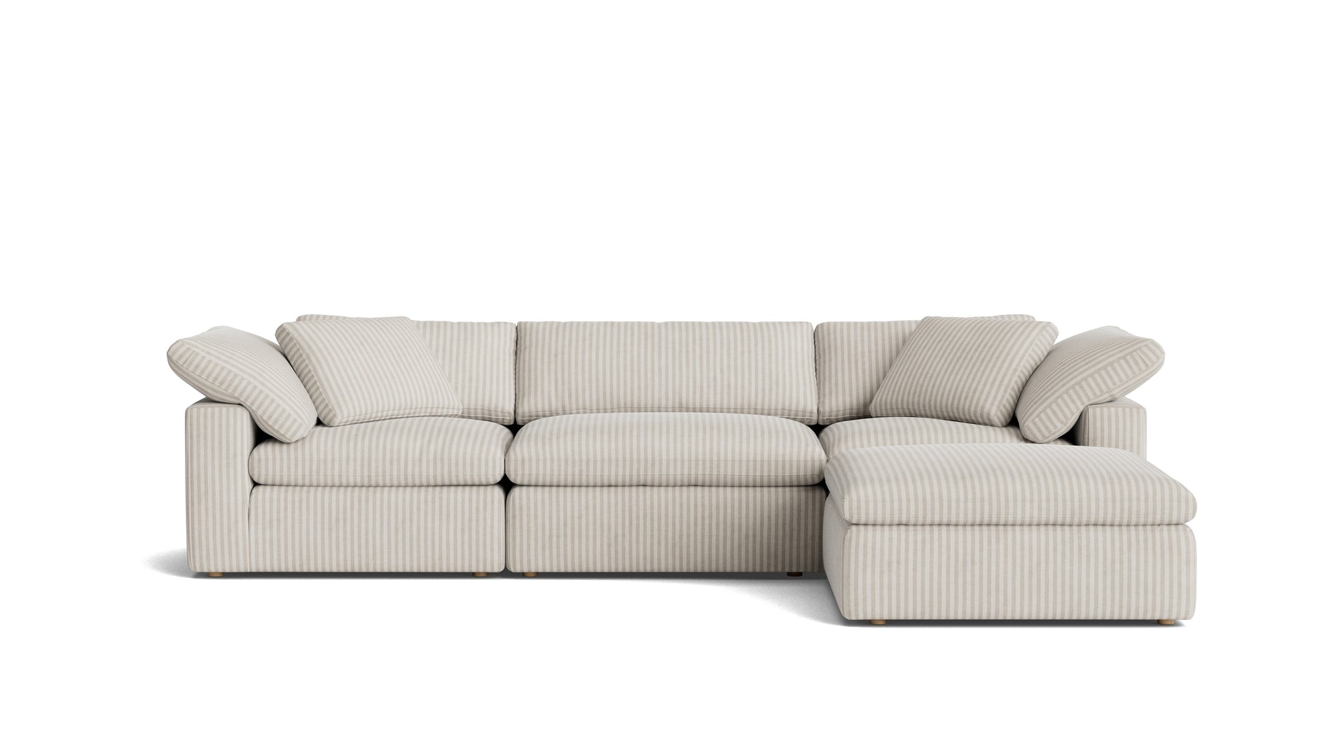 Movie Night™ 4-Piece Modular Sectional, Large, Newport Stripe_image
