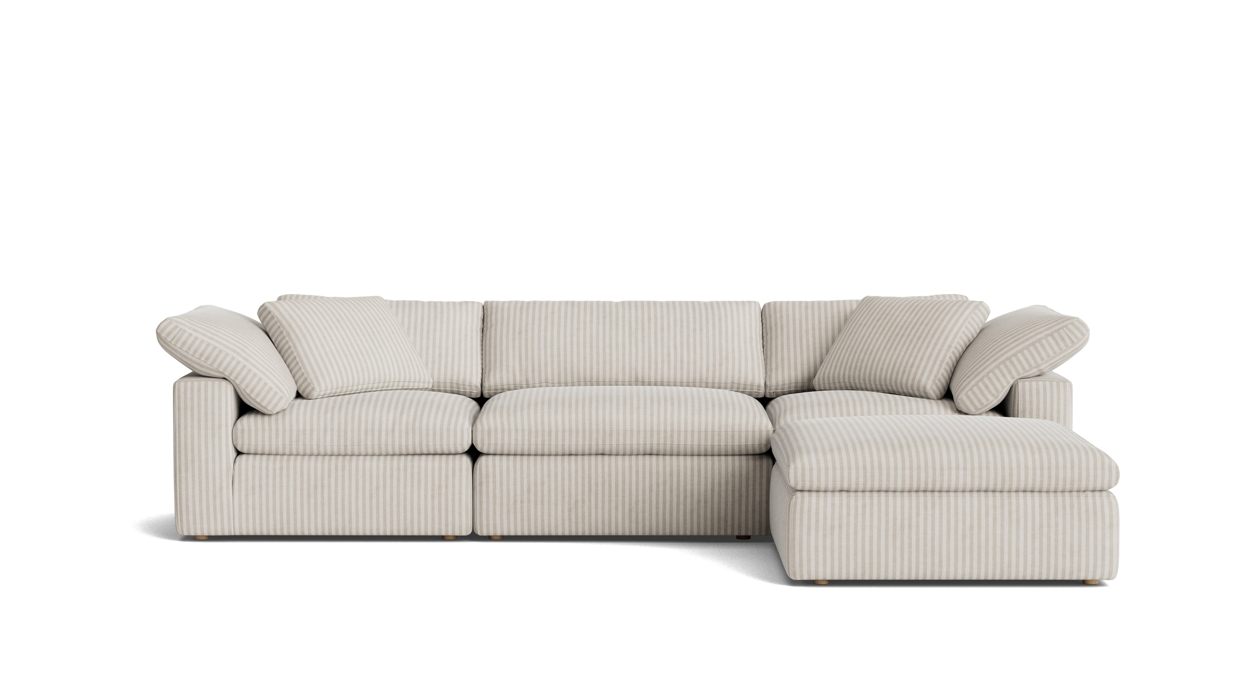 Movie Night™ 4 - Piece Modular Sectional, Large, Newport Stripe - Sundays Company CanadaSEC-YJ-902-011