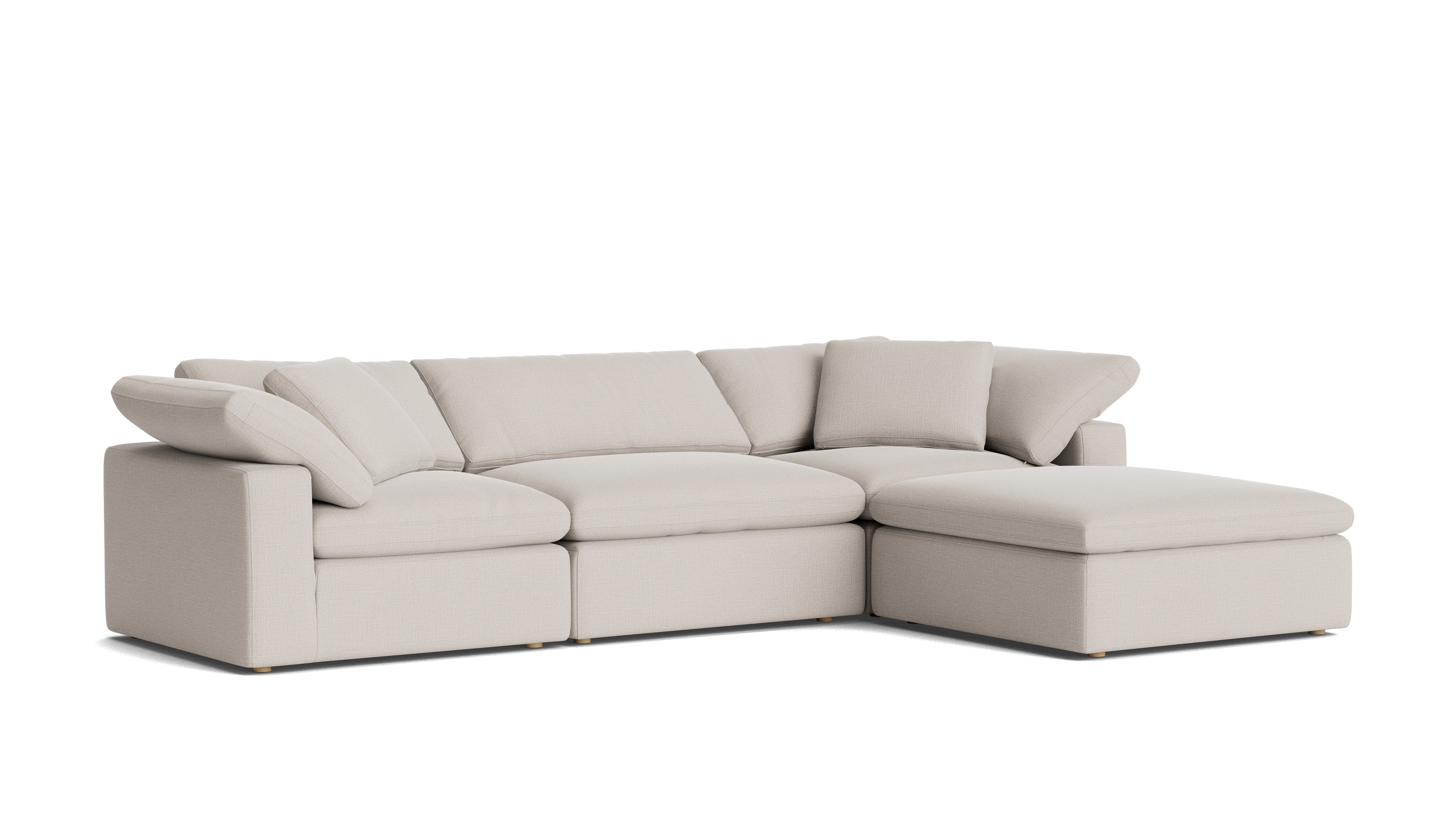 Movie Night™ 4 - Piece Modular Sectional, Large, Clay - Sundays Company CanadaSEC-YJ-902-015