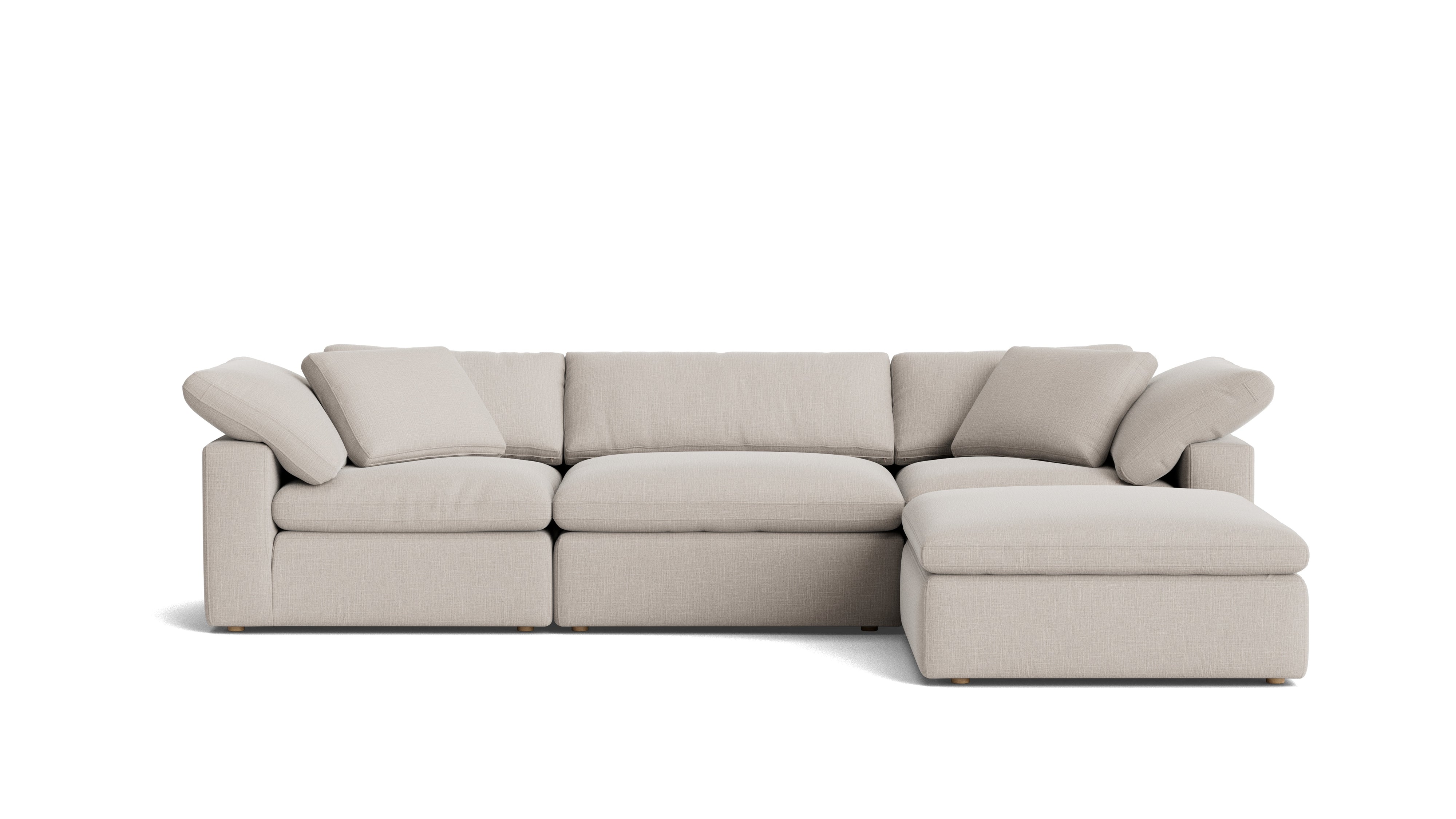 Movie Night™ 4 - Piece Modular Sectional, Large, Clay - Sundays Company CanadaSEC-YJ-902-015