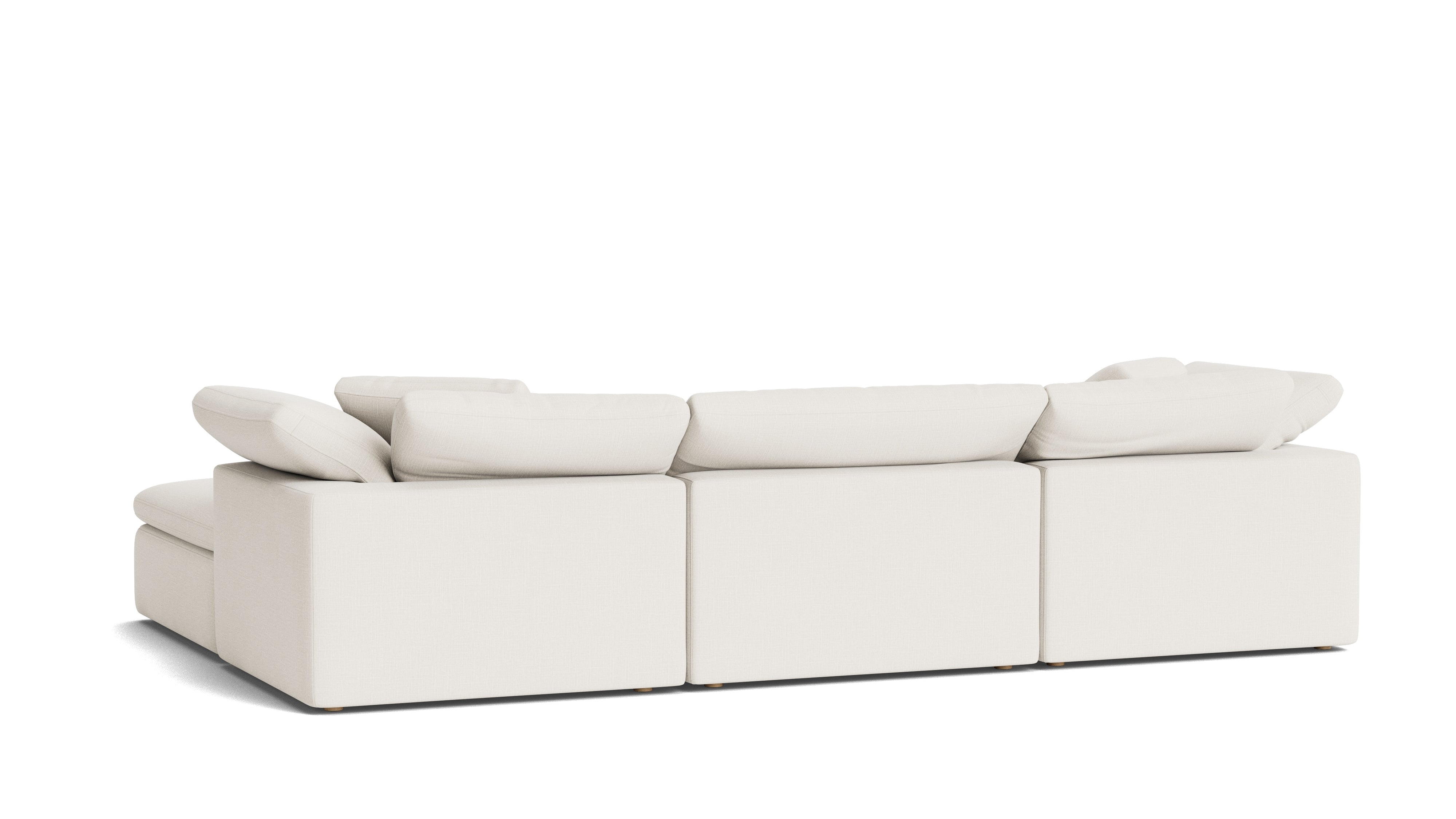 Movie Night™ 4 - Piece Modular Sectional, Large, Cream Linen - Sundays Company CanadaSEC-YJ-902-018