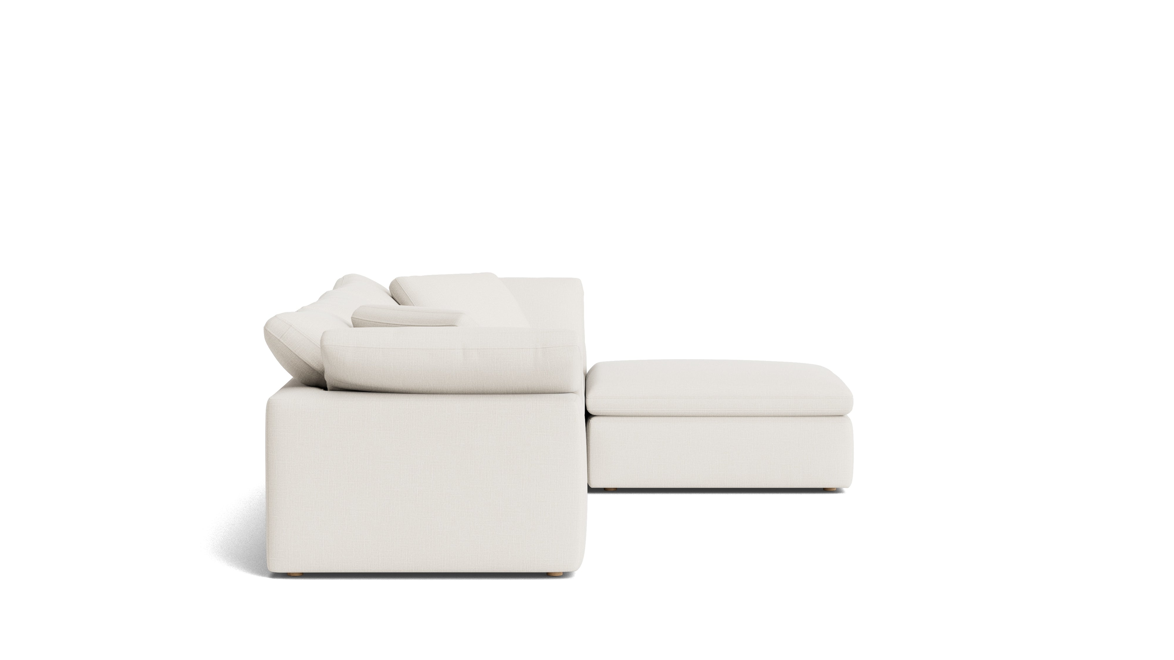 Movie Night™ 4 - Piece Modular Sectional, Large, Cream Linen - Sundays Company CanadaSEC-YJ-902-018