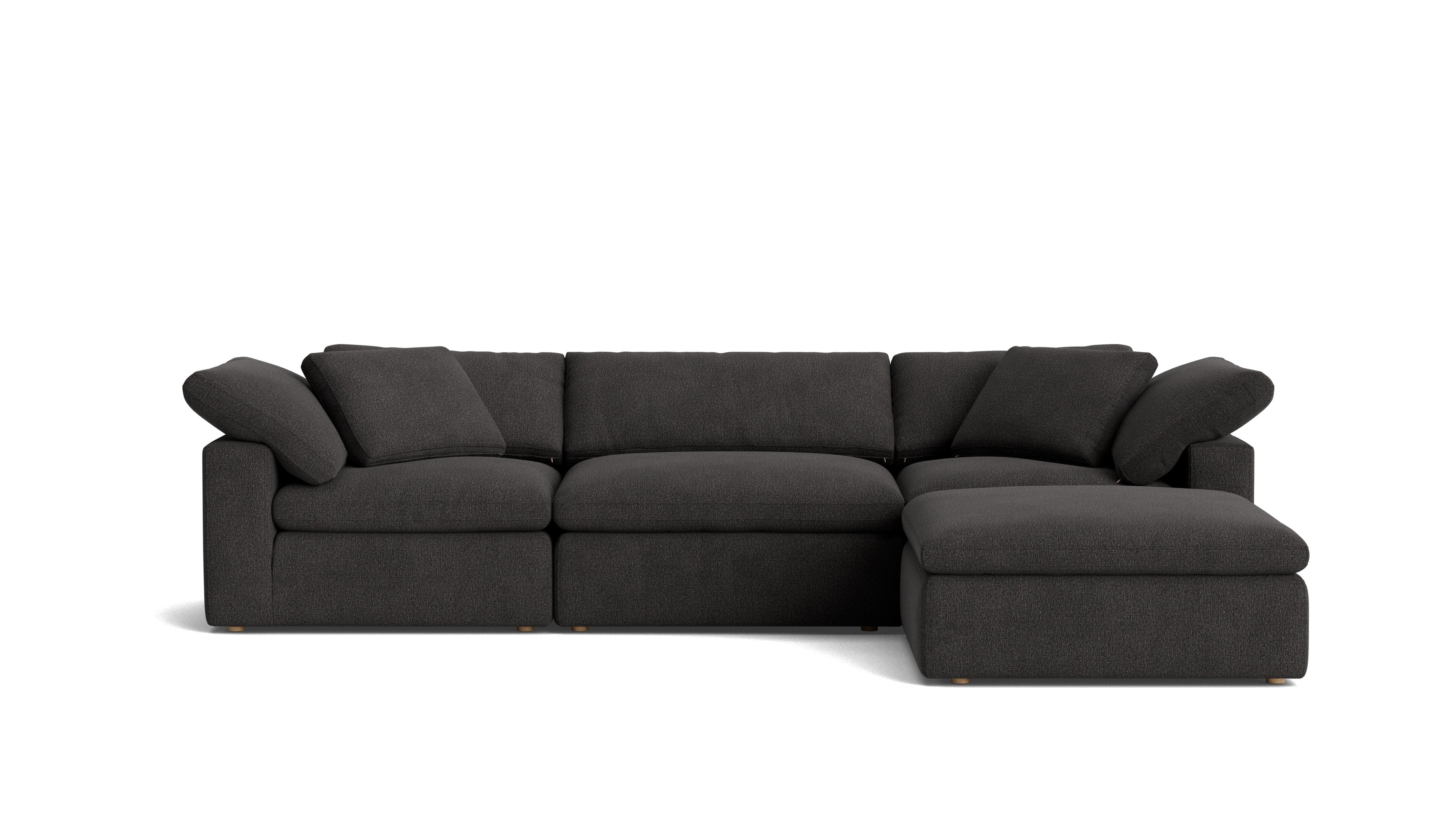 Movie Night™ 4 - Piece Modular Sectional, Large, Dark Shadow - Sundays Company CanadaSEC-YJ-902-025