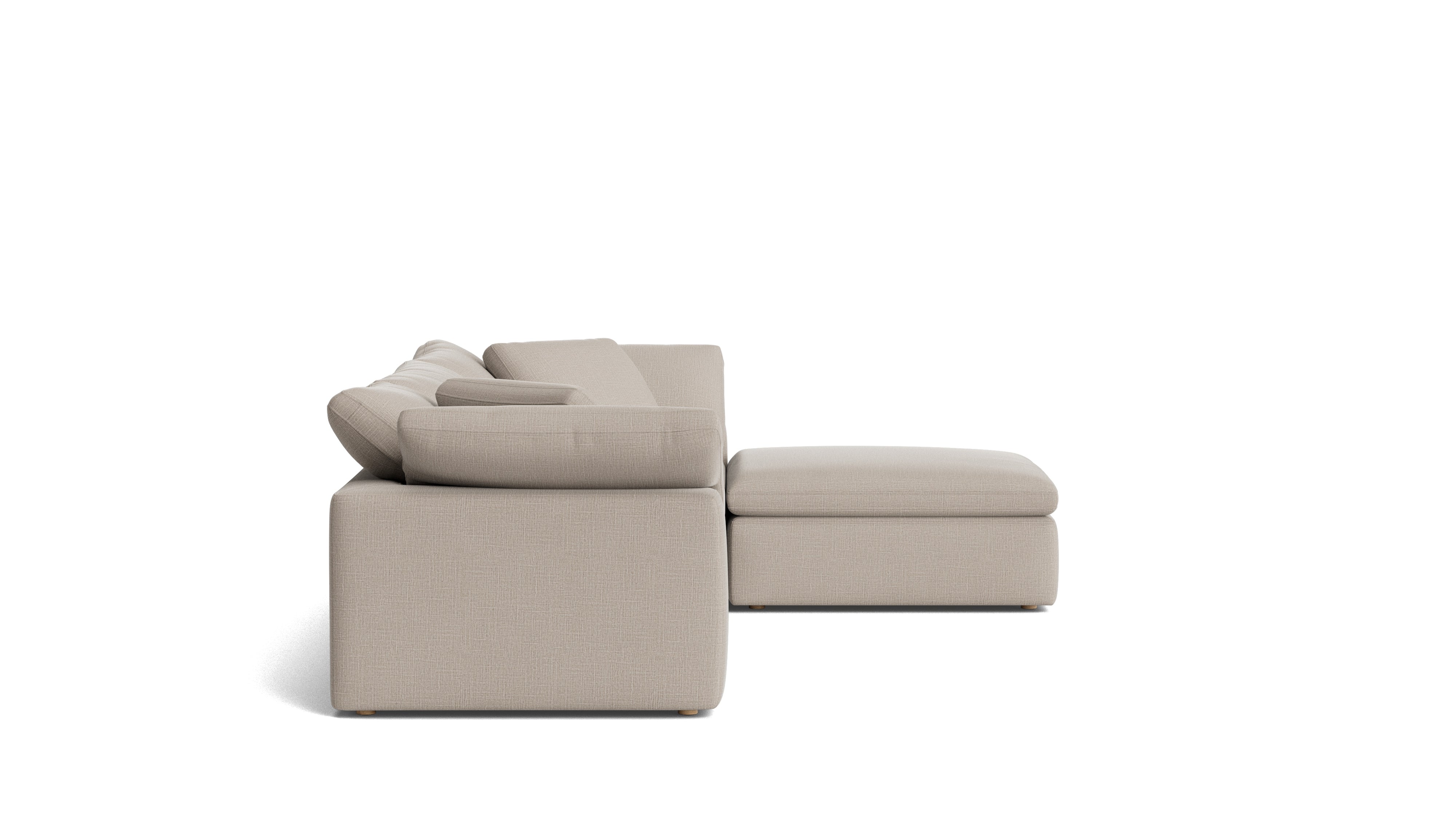 Movie Night™ 4 - Piece Modular Sectional, Large, Light Pebble - Sundays Company CanadaSEC-YJ-902-029