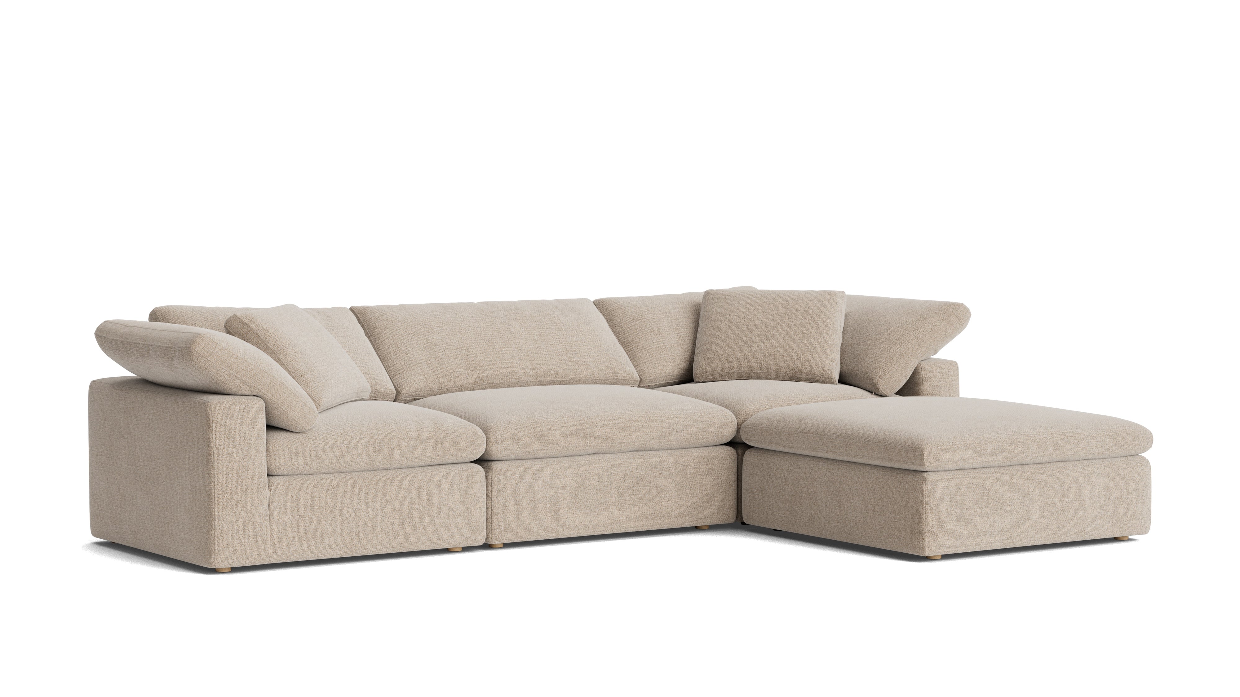 Movie Night™ 4 - Piece Modular Sectional, Large, Champagne - Sundays Company CanadaSEC-YJ-902-041