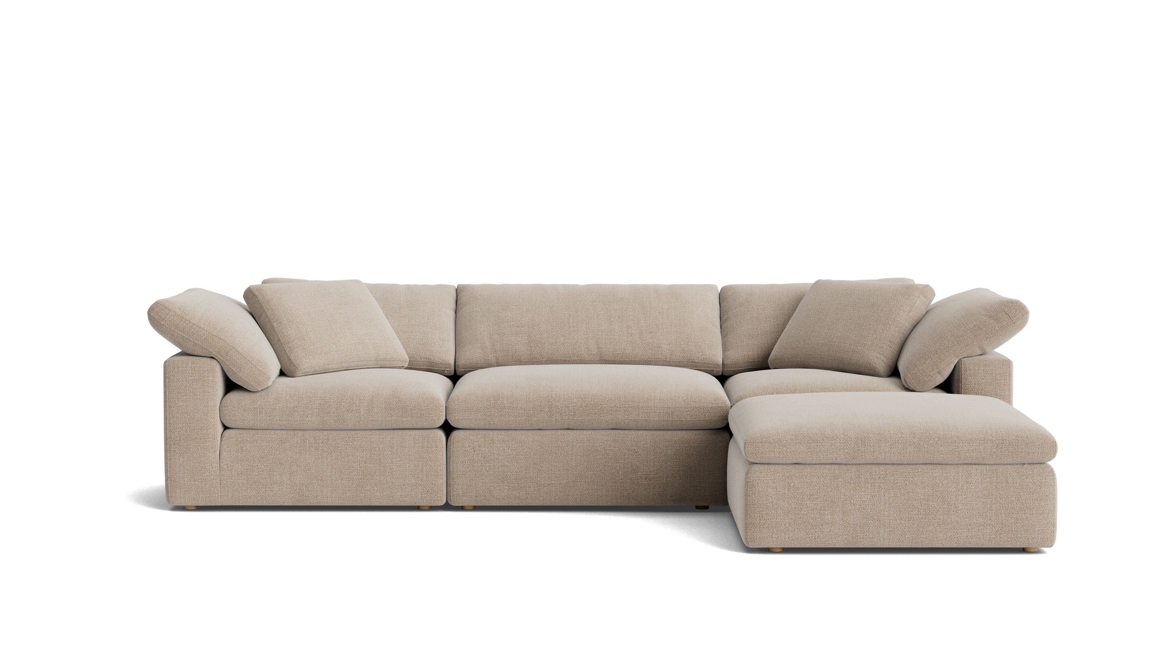 Movie Night™ 4 - Piece Modular Sectional, Large, Champagne - Sundays Company CanadaSEC-YJ-902-041