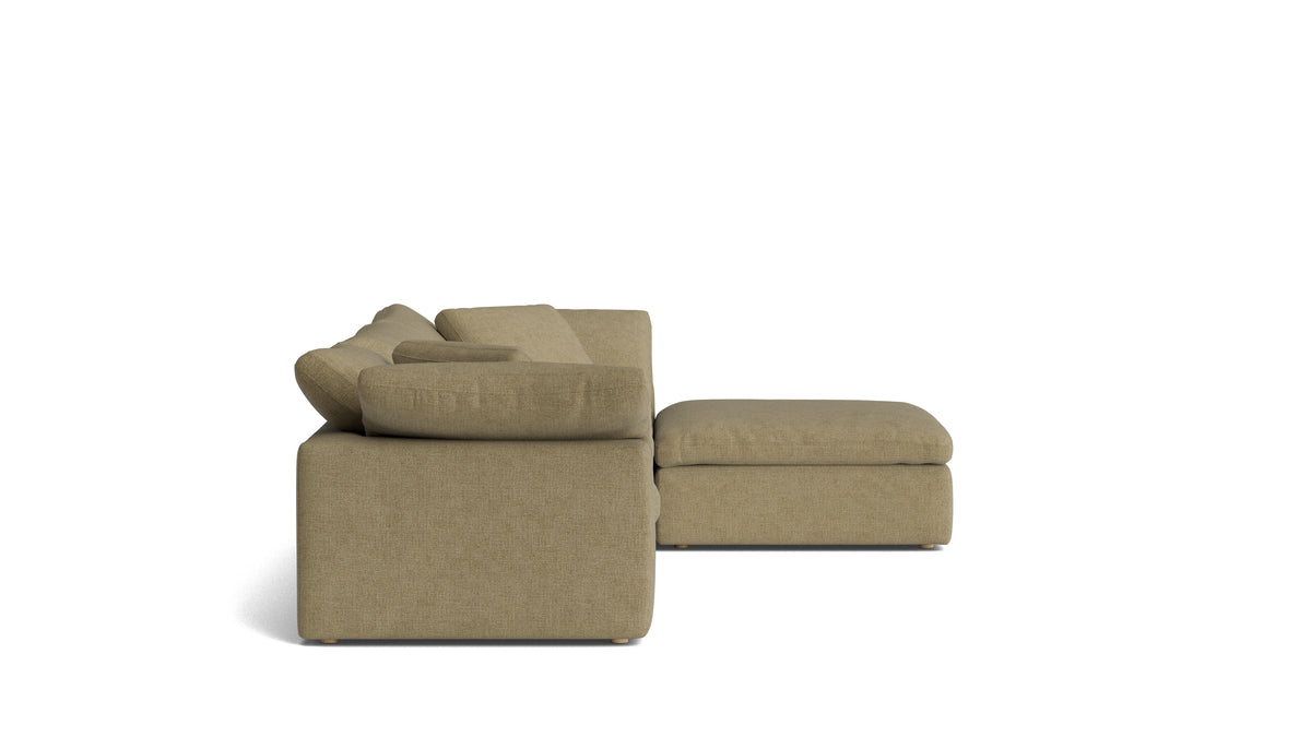 Movie Night™ 4-Piece Modular Sectional, Large, Olive