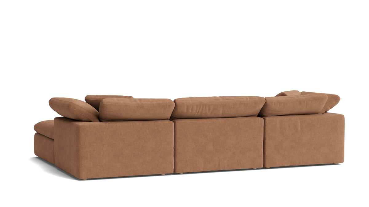 Movie Night™ 4-Piece Modular Sectional, Large, Spice