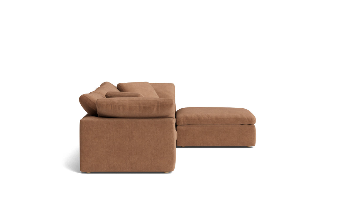 Movie Night™ 4-Piece Modular Sectional, Large, Spice