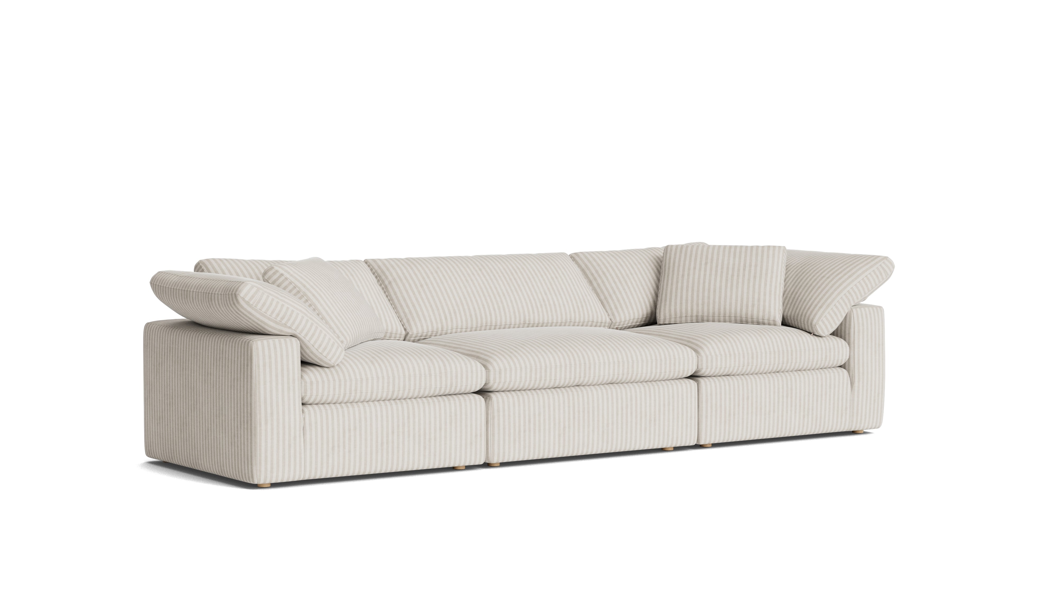 Movie Night™ 3 - Piece Modular Sofa, Large, Newport Stripe - Sundays Company CanadaSEC-YJ-903-011