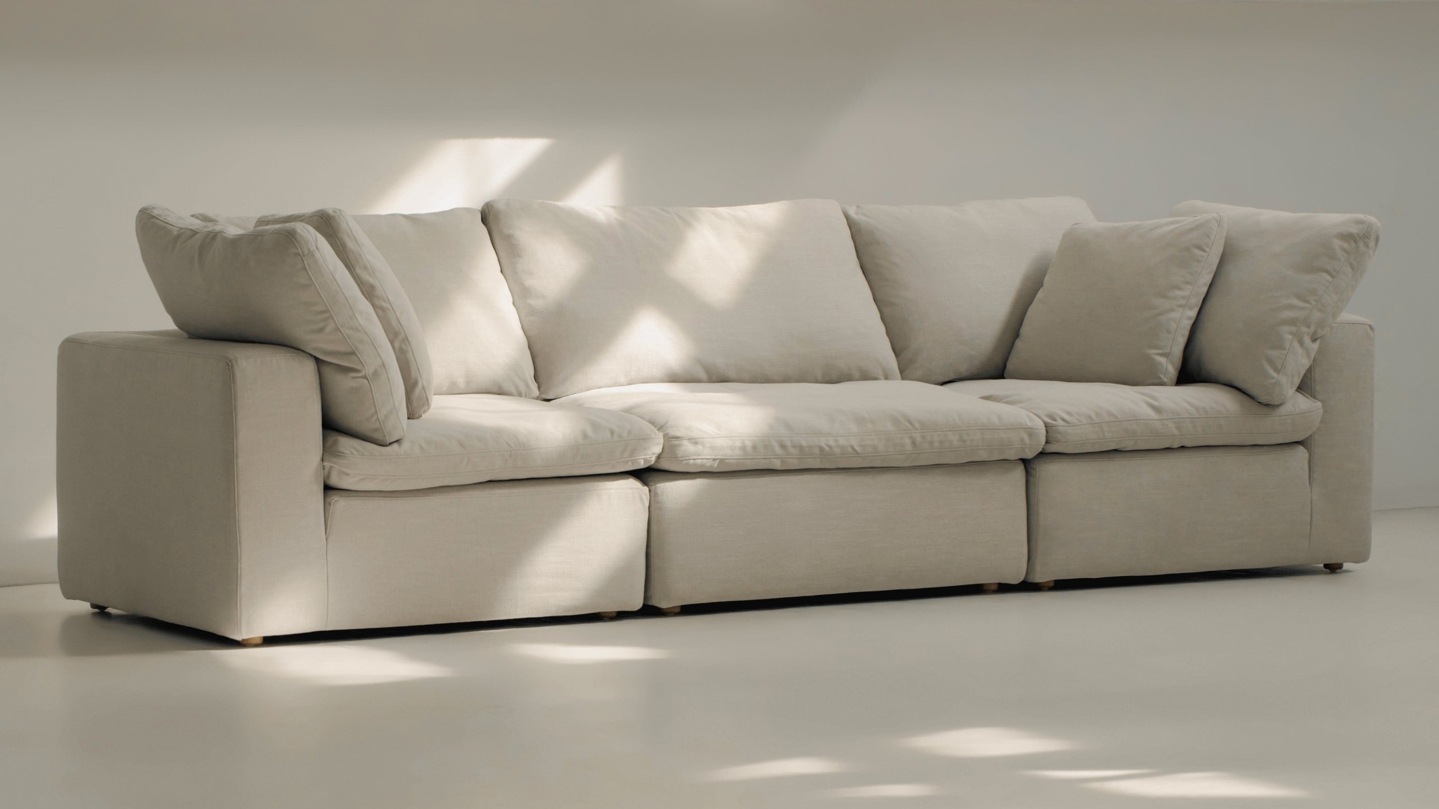 Movie Night™ 3 - Piece Modular Sofa, Large, Clay - Sundays Company CanadaSEC-YJ-903-015