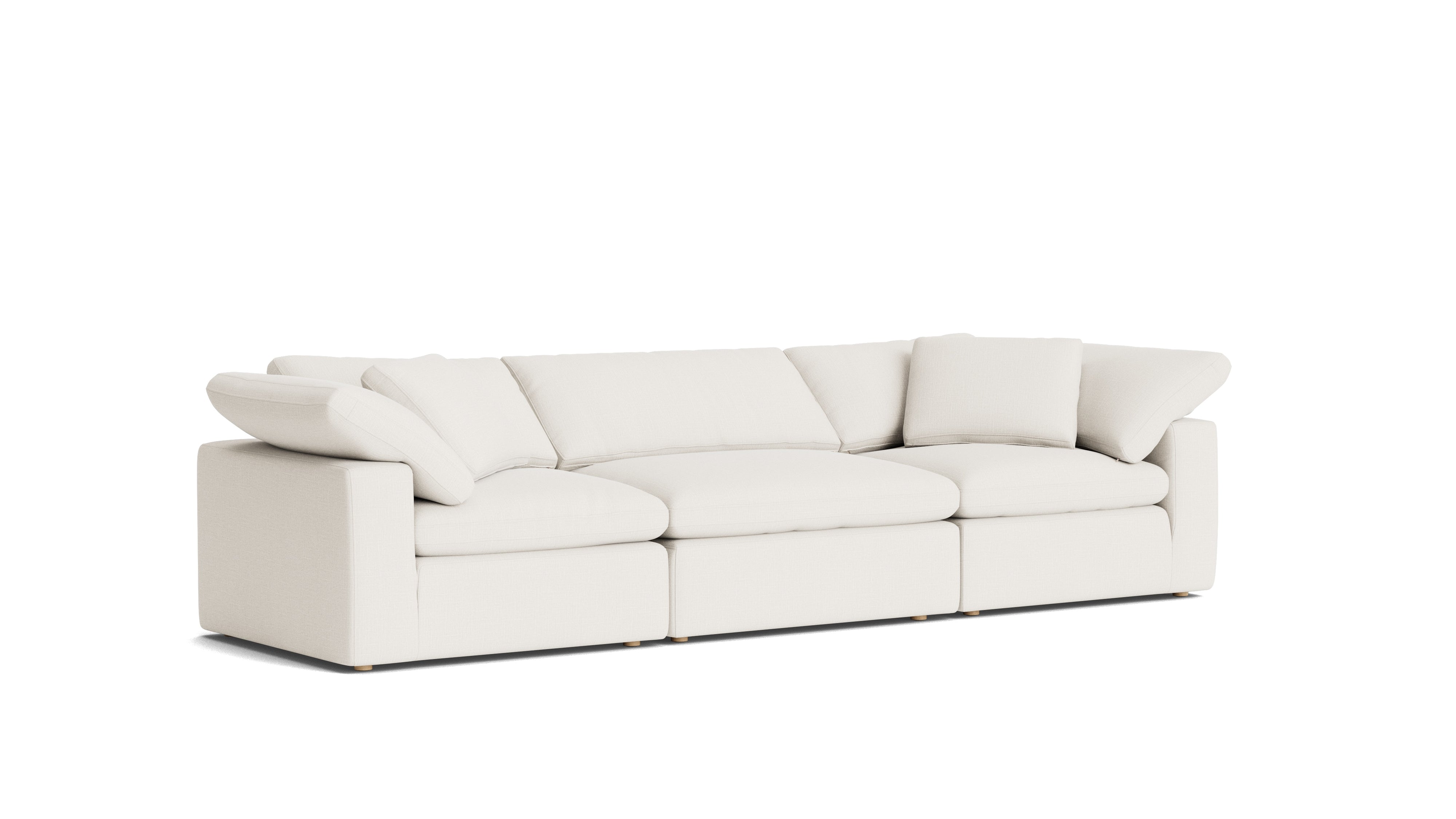 Movie Night™ 3 - Piece Modular Sofa, Large, Cream Linen - Sundays Company CanadaSEC-YJ-903-018