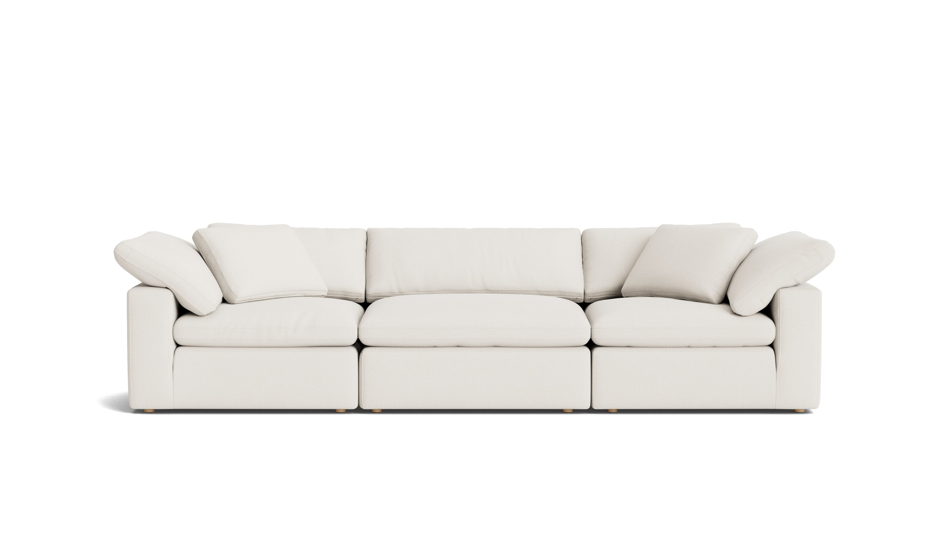 Movie Night™ 3 - Piece Modular Sofa, Large, Cream Linen - Sundays Company CanadaSEC-YJ-903-018