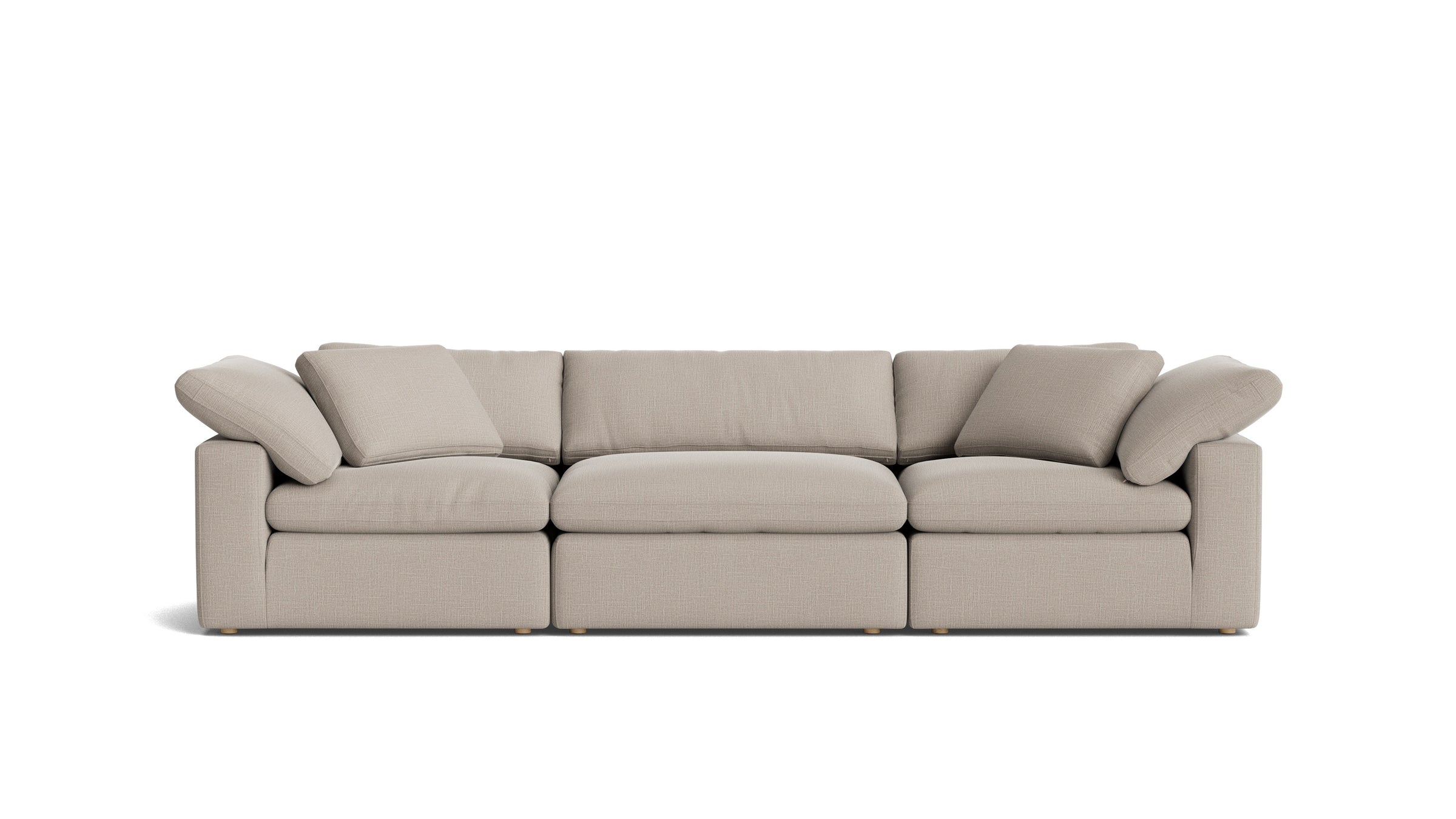 Movie Night™ 3-Piece Modular Sofa, Large, Light Pebble
