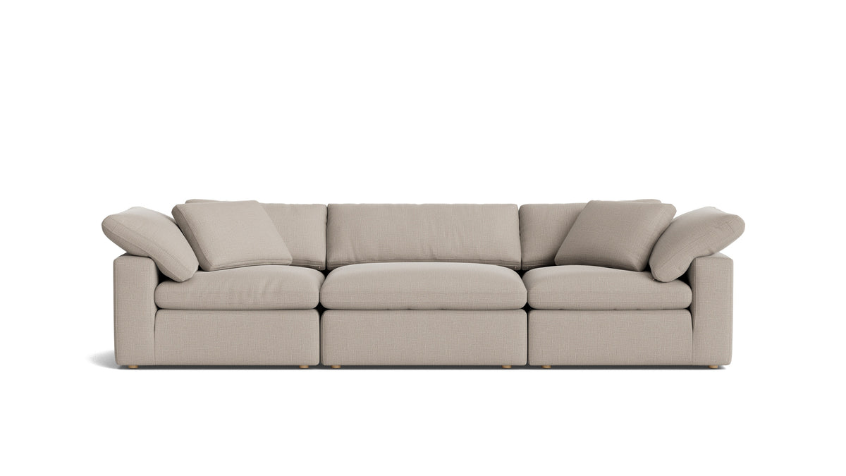 Movie Night™ 3-Piece Modular Sofa, Large, Light Pebble