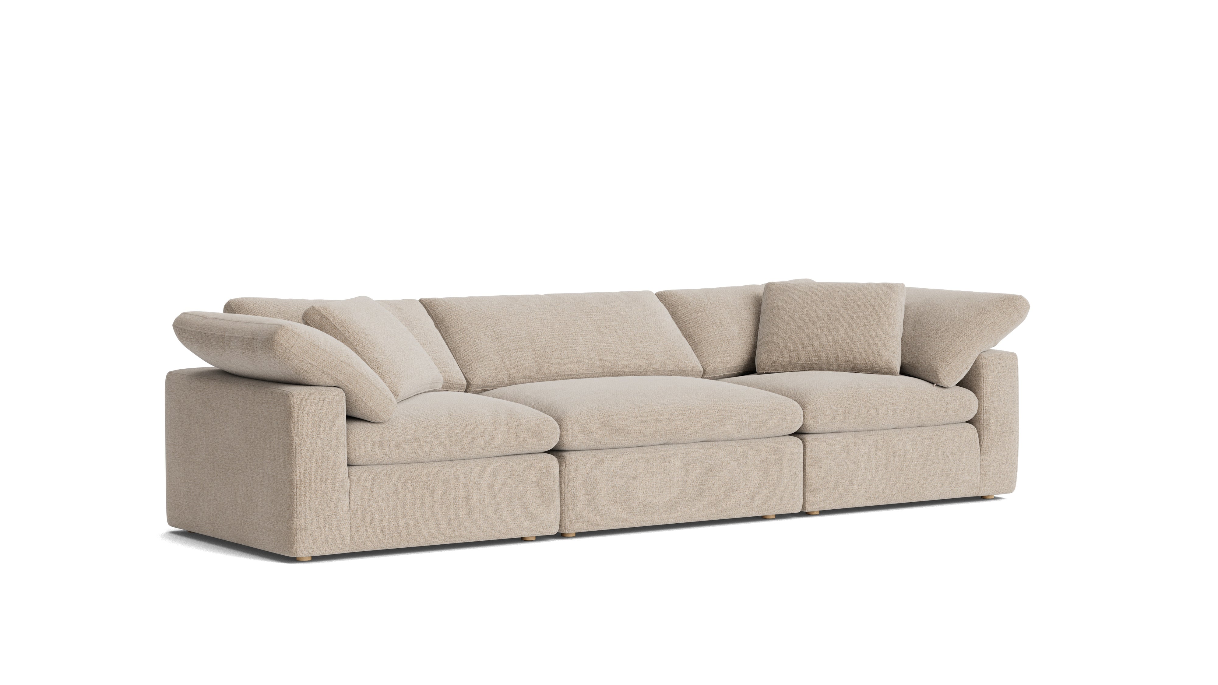 Movie Night™ 3 - Piece Modular Sofa, Large, Champagne - Sundays Company CanadaSEC-YJ-903-041