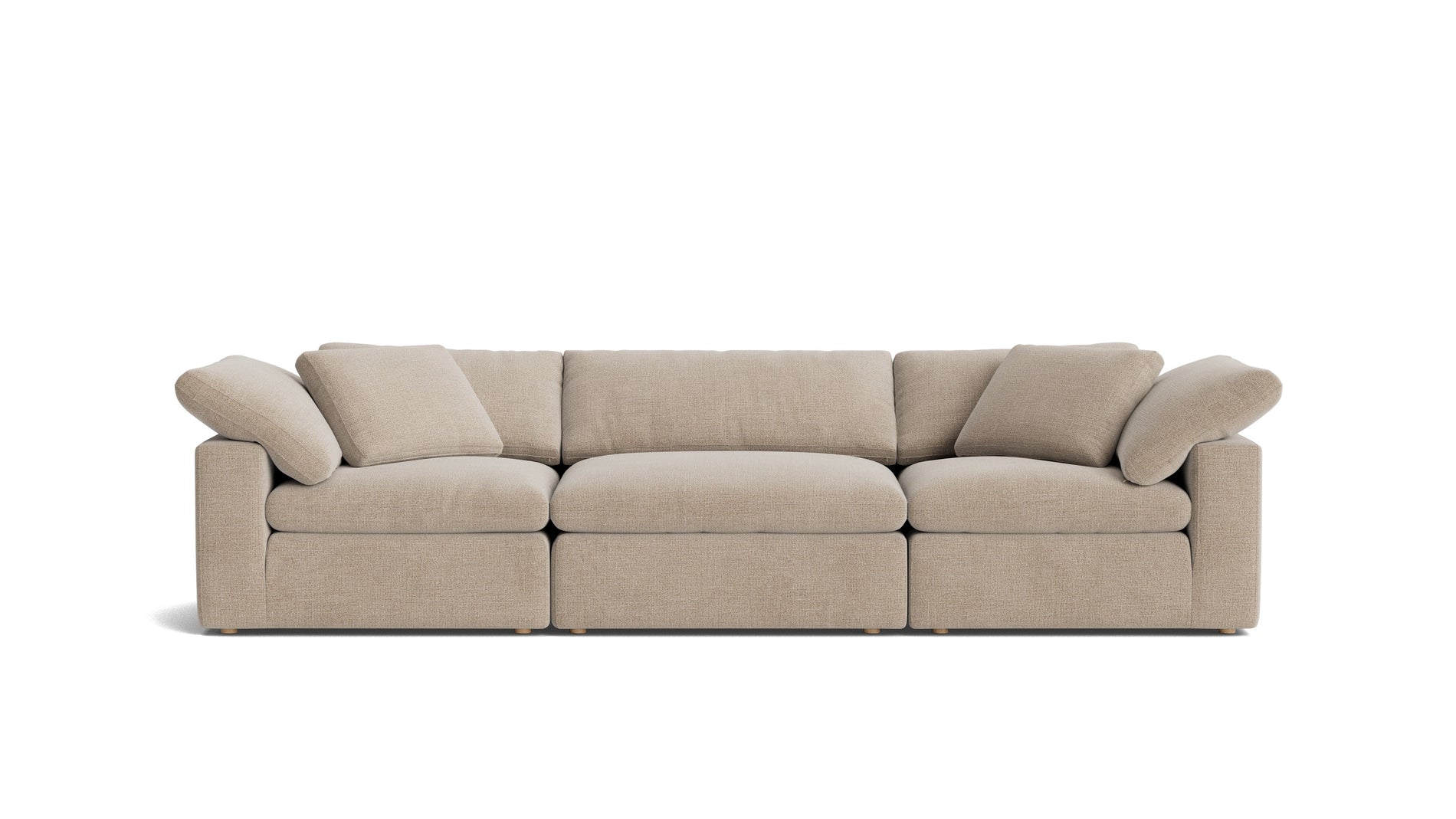 Movie Night™ 3-Piece Modular Sofa, Large, Champagne_image