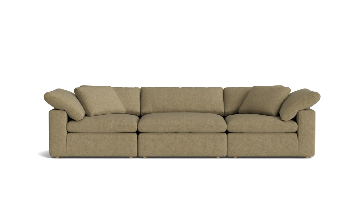 Movie Night™ 3-Piece Modular Sofa, Large, Olive