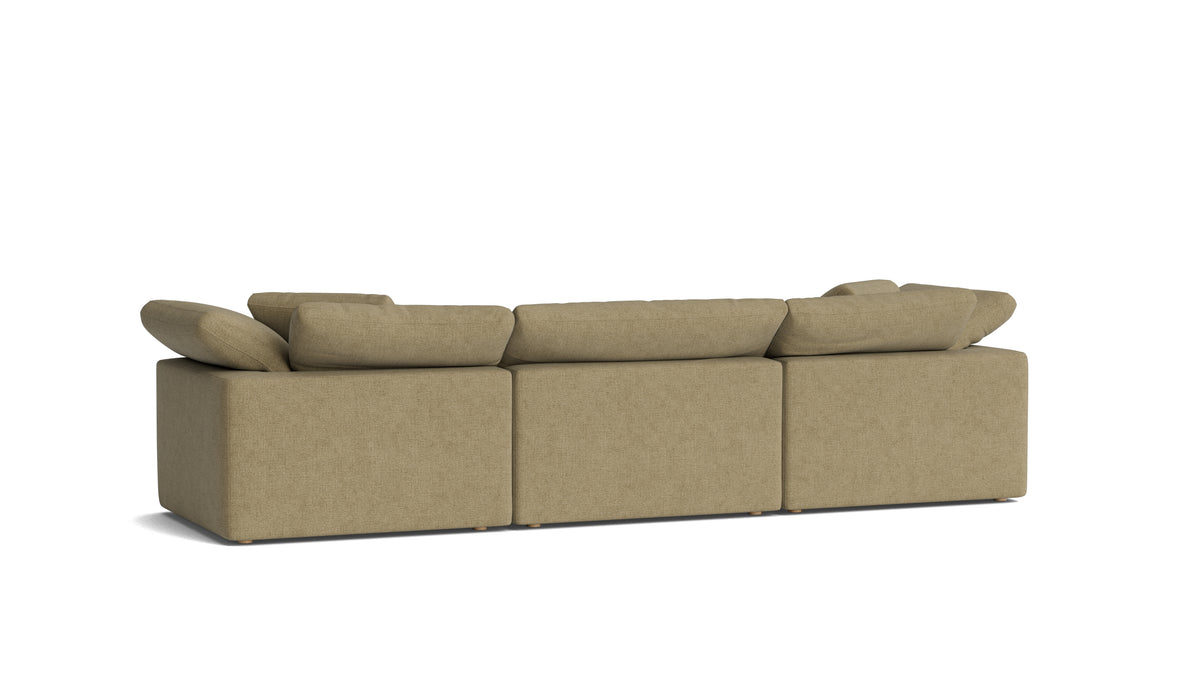 Movie Night™ 3-Piece Modular Sofa, Large, Olive
