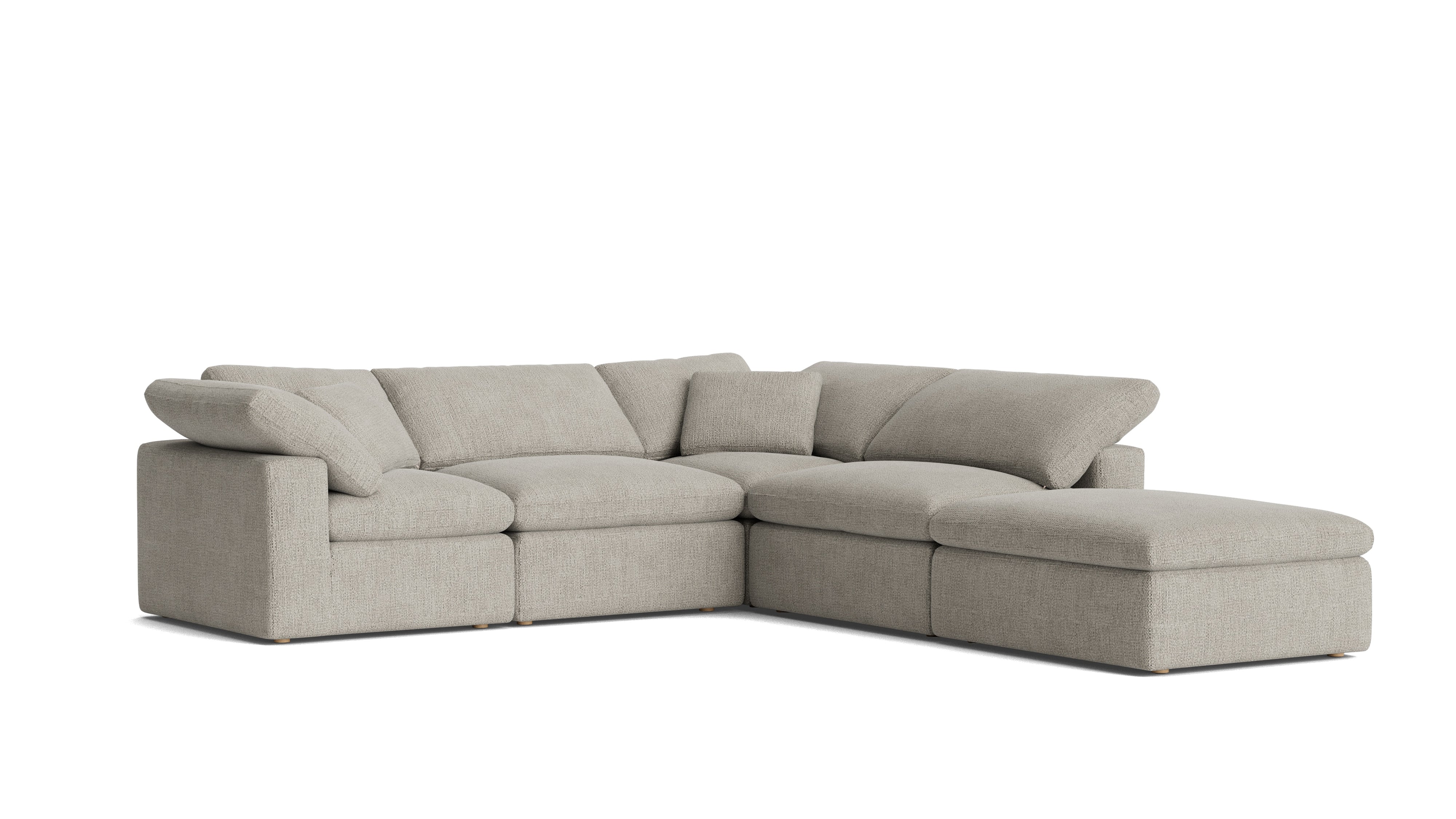 Movie Night™ 5 - Piece Modular Sectional, Standard, Oatmeal - Sundays Company CanadaSEC-YJ-909-007